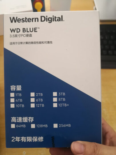 西部数据 台式机机械硬盘 WD Blue 西数蓝盘 1TB CMR垂直 7200转 64MB SATA (WD10EZEX) 晒单图