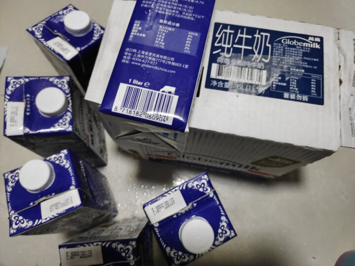 荷高（Globemilk）荷兰原装进口 3.7g优乳蛋白全脂纯牛奶 1L*6 营养高钙早餐奶 晒单图