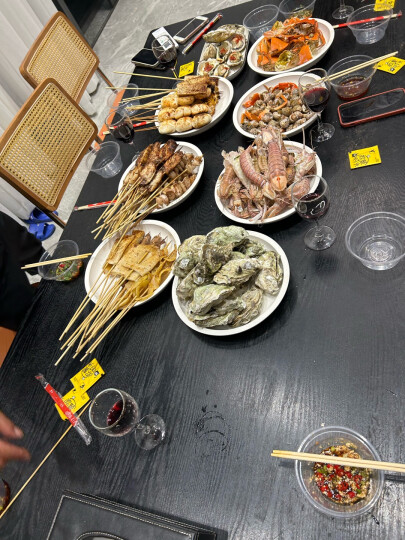 木屋烧烤8-10人烧烤食材套装户外露营BBQ新鲜半成品羊肉串牛肉串-春季款 全国门店自提，联系客服确定门店 晒单图