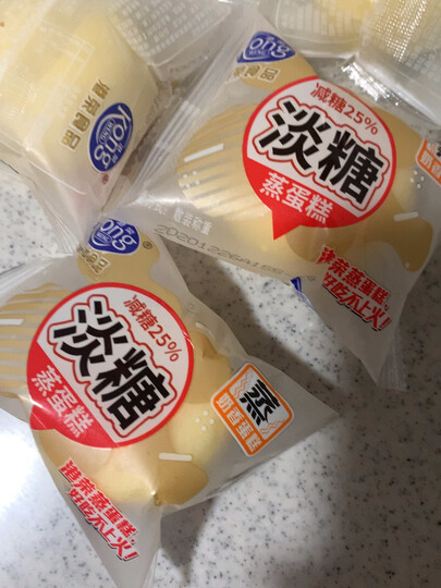 港荣蒸蛋糕 奶香味900g整箱 饼干蛋糕 营养早餐食品 手撕面包口袋吐司 休闲零食小吃 晒单图