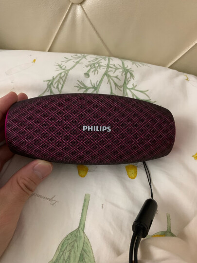 飞利浦（PHILIPS）BT6900音乐小号角 便携式无线蓝牙音箱低音炮音响播放器电脑桌面户外布艺hifi防水罗兰紫 晒单图