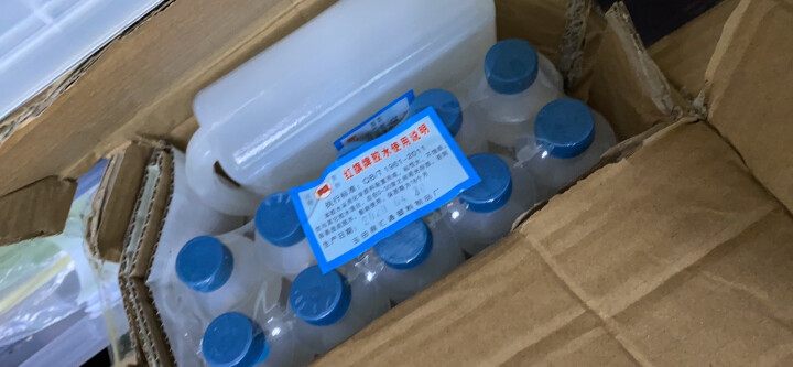 红鑫文具 小胶水 毛刷胶水 液体胶水 财务用胶水 红旗办公型小胶水 学生小胶水 60ml小圆瓶胶水（20瓶装） 晒单图