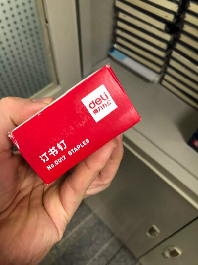 得力(deli)3#金属回形针 镀镍防锈曲别针 100枚/盒 10盒装 办公用品 0018 晒单图