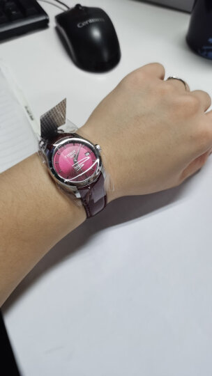 天梭(TISSOT)瑞士手表 天梭女表 库图系列皮带石英女士腕表送女友T035.210.16.371.01 晒单图