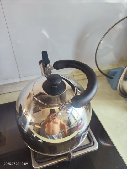 美厨（maxcook）烧水壶304不锈钢水壶 4L加厚鸣音 煤气电磁炉通用 MS004Y 晒单图