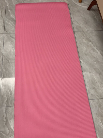 奥义瑜伽垫 加厚15mm舒适防硌健身垫 高密度防滑加长男女运动垫子 玫红（含绑带网包） 晒单图