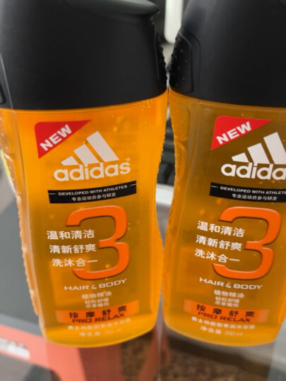 阿迪达斯 （adidas）男士按摩舒爽香波沐浴露250ml 洗发沐浴露洗沐二合一持久留香 晒单图