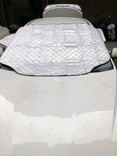 趣行 汽车双层加厚雪档/遮阳挡180x113cm 内置磁扣车载遮阳板车用前挡风玻璃防晒隔热防紫外线窗帘 晒单图