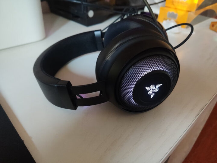 雷蛇（RAZER）雷蛇北海巨妖7.1幻彩头戴式立体声音乐游戏耳机耳麦 韦神同款 吃鸡绝地求生 7.1V2-黑色 晒单图