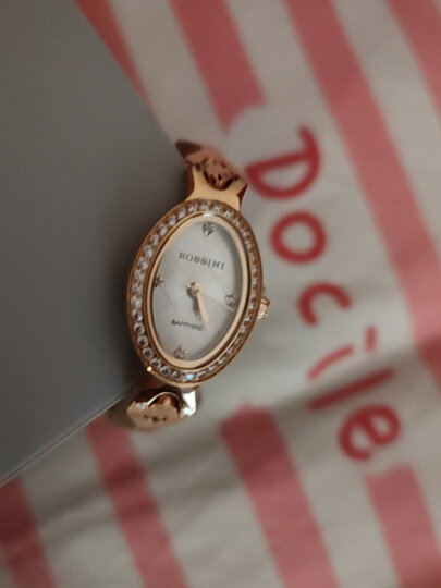 罗西尼(ROSSINI) 手表 典美系列时尚石英女表手链式白盘玫瑰金钢带116422G01A 晒单图