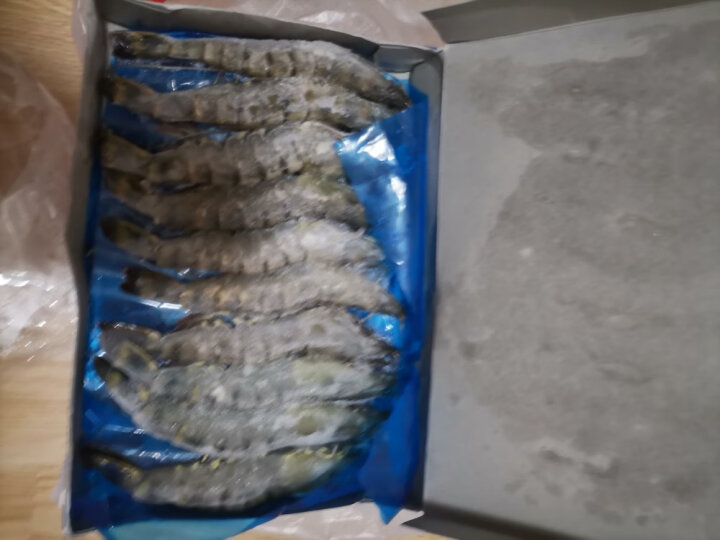 京东生鲜 海外直采 泰国活冻黑虎虾（巨型限量款）1.8kg 28-36只/盒 晒单图
