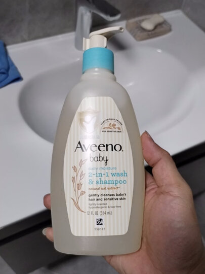艾惟诺（Aveeno）儿童沐浴露洗发水二合一婴儿洗发水宝宝沐浴乳燕麦354ml 晒单图