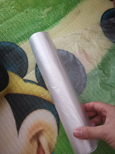 妙洁中号手提背心式保鲜袋200只 背带型塑料食品袋子厨房超市 晒单图