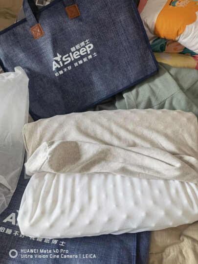 睡眠博士（AiSleep）枕头 超大颗粒泰国乳胶枕进口天然乳胶枕 成人按摩颈椎枕芯  晒单图