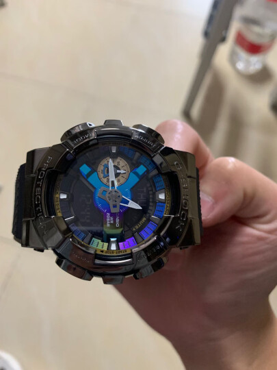 卡西欧（CASIO）手表男 g-shock系列黑金小钢炮电子运动学生石英表 送男友礼物 GAX-100A-7A白武士冲浪运动 晒单图