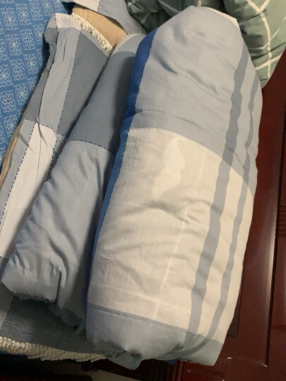 南极人NanJiren 加厚法兰绒四件套 冬季保暖双面菠萝格床上用品 1.5米床被套床单枕套 晒单图