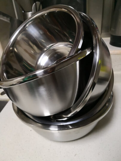 美厨（maxcook）不锈钢盆筛五件套 加大加厚调料盆洗菜盆和面盆味斗套装 MCPW-5 晒单图