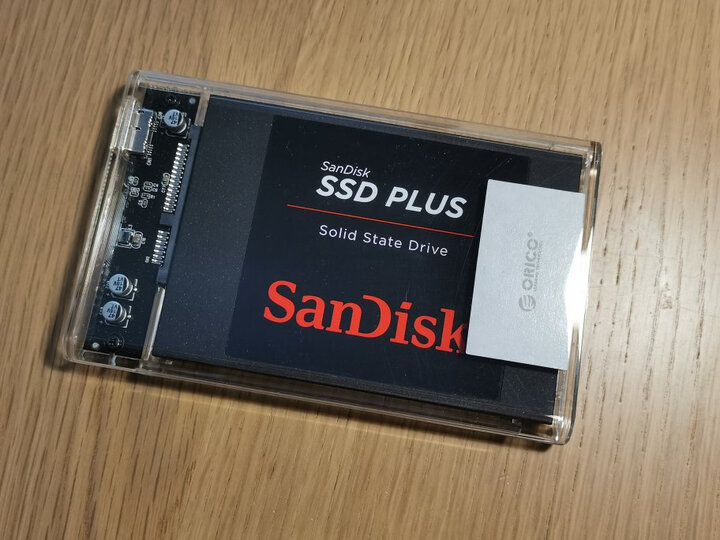 奥睿科(ORICO)移动硬盘盒2.5英寸USB3.0 SATA串口笔记本电脑外置壳固态机械ssd硬盘盒子 全透明2139U3 晒单图