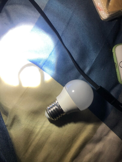 欧普（OPPLE）led灯泡球泡高亮 持久 球泡 灯泡照明节能灯 3瓦【E27大灯头】  白光 晒单图