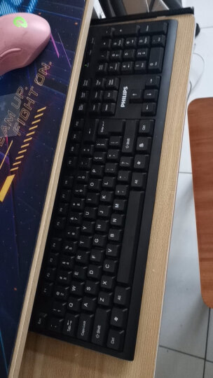 升派（ESPL）键盘保护膜机械键盘Logitech罗技MK120 K120台式机键盘膜防水防尘罩 全彩黑色 晒单图