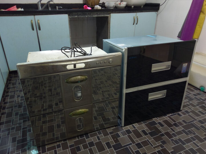 森太（SETIR） F280B消毒柜嵌入式家用厨房碗筷消毒碗柜 白色钢管款 晒单图