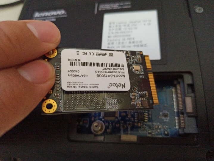 朗科（Netac）60GB SSD固态硬盘 MSATA接口 N5M迅猛系列 纤薄小巧 动力强劲 晒单图