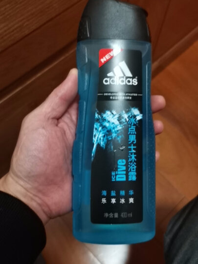 阿迪达斯 （adidas）男士洗护二合一运动后舒缓香波沐浴露400ml 持久留香控油温和清洁 晒单图