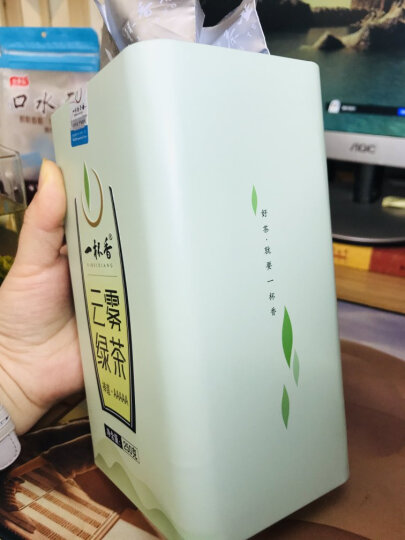 一杯香茶叶2024新茶云雾绿茶500g明前春茶毛尖日照足嫩芽自己喝送礼袋 晒单图