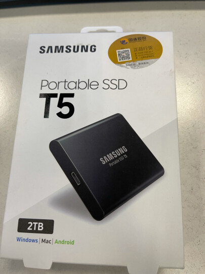 三星（SAMSUNG） 2TB Type-c USB 3.1 移动固态硬盘（PSSD） T5 黑色 传输速度540MB/s 安全便携 晒单图