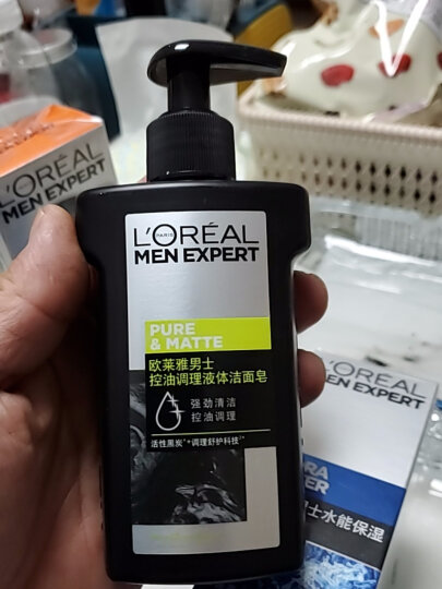 欧莱雅(LOREAL)男士控油调理液体洁面皂 150ml(男士洗面奶 深层控油清洁肌肤) 晒单图