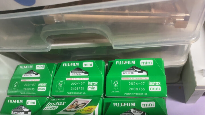 富士（FUJIFILM）INSTAX 一次成像相机  MINI7s相机 甜蜜金属粉 入门套餐（20张胶片） 晒单图