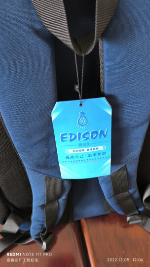 爱迪生（Edison）书包轻便减负透气中小学生书包女多口袋大容量休闲运动防泼水双肩包 L796-3 粉红色 晒单图