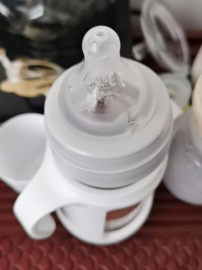 爱得利（evorie）奶瓶 宽口径玻璃奶瓶 带手柄带吸管婴儿奶瓶(自带十字孔) 晒单图
