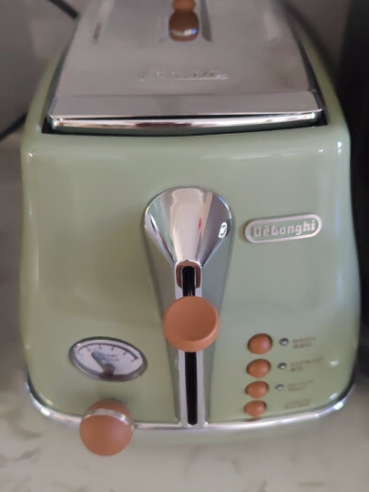 德龙（Delonghi）咖啡机 复古系列半自动咖啡机 家用意式浓缩 泵压式不锈钢锅炉 ECO310.VGR 橄榄绿 晒单图