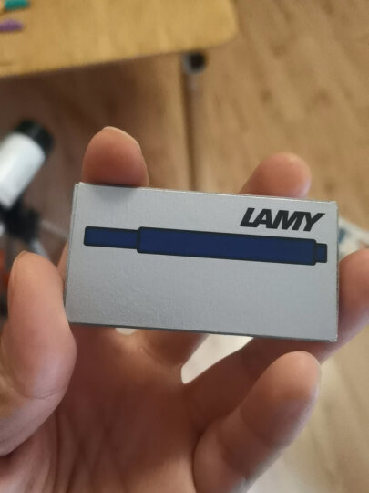 凌美（LAMY）钢笔墨水芯 墨胆墨囊T10 蓝黑色5支一盒 一次性使用便捷 德国进口 晒单图