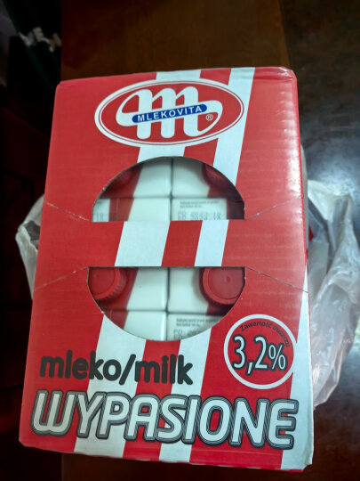妙可（Mlekovita）波兰原装进口冠军系列全脂纯牛奶高钙早餐奶250ml*12盒便携礼盒装 晒单图