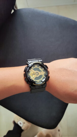 卡西欧（CASIO）手表 G-SHOCK系列黑金双显 防水防磁运动男士手表 GA-110RG-1A 晒单图