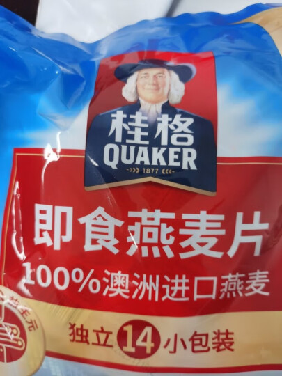 桂格（QUAKER）即食燕麦片700g  高膳食纤维 无额外添加蔗糖 早餐搭配 晒单图