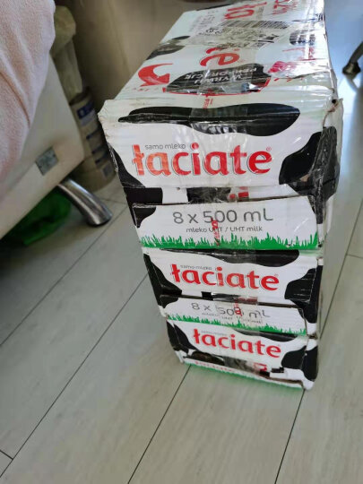 波兰进口卢森牧场 Laciate 高温灭菌全脂牛奶 0.5L*8盒 晒单图