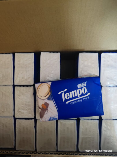 得宝（TEMPO）抽纸 儿童系列90抽*18包4层 湿水不易破 纸巾餐巾纸 卫生纸整箱 晒单图
