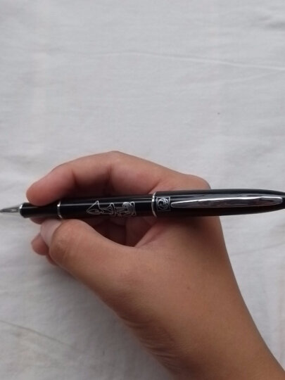 毕加索（pimio）签字笔 商务办公礼品宝珠笔成人签名笔学生练字男女生日礼物0.5mm铭志系列606珍珠白 晒单图