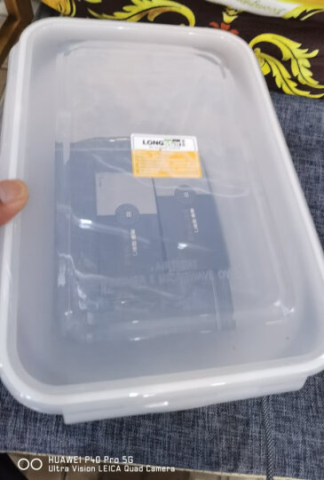 龙士达微波炉饭盒保鲜盒 透明塑料食品密封罐 水果零食冰箱收纳盒 4.4L 晒单图