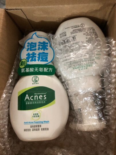 曼秀雷敦（Mentholatum）控油氨基酸洁面泡沫160ml 补水保湿温和不紧绷抑制黑头卸妆洗面奶 晒单图