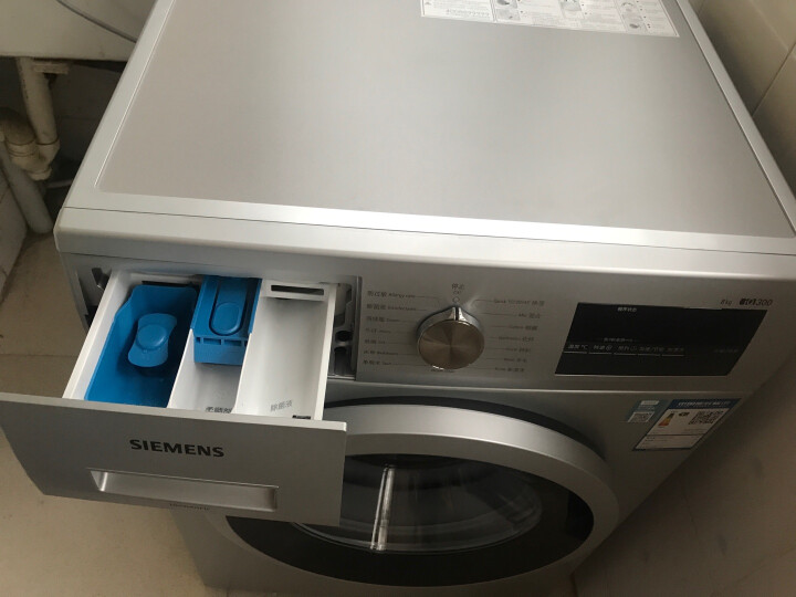 西门子(SIEMENS) 8公斤 变频滚筒洗衣机 防过敏程序  快洗15分 高温筒清洁 XQG80-WM10N1C80W 晒单图