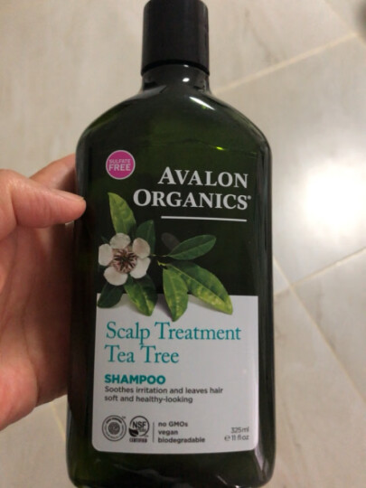 Avalon Organics无硅油洗发水325g 茶树精油控油蓬松 滋养修护去屑止痒洗发露膏 晒单图