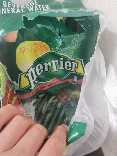 法国进口 巴黎水Perrier气泡矿泉水 柠檬味 塑料瓶装1箱 500MLx24瓶 晒单图