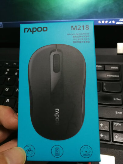 雷柏（Rapoo） M218 无线鼠标 办公鼠标 便携鼠标 对称鼠标 笔记本鼠标 电脑鼠标 白色 晒单图