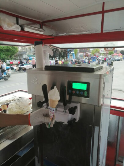 冰之乐 冰淇淋机商用全自动出料三头软质立式甜筒机全自动圣代软冰淇淋机台式雪糕机器 冰之乐7225立式 晒单图