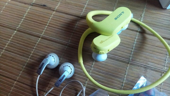 索尼(SONY)NW-WS413防水游泳跑步运动mp3音乐播放器一体耳机 4G(黑色) 晒单图