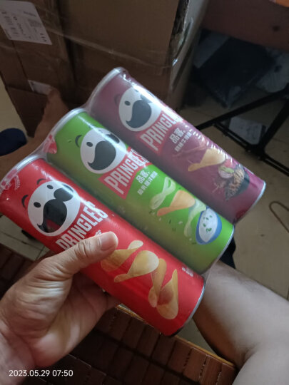 品客（Pringles）薯片110g*3 分享装（原味+洋葱味+烧烤味）休闲零食膨化食品 晒单图